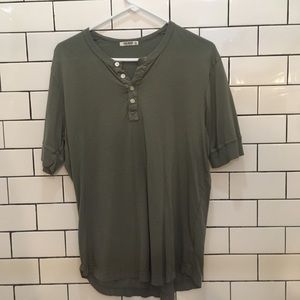 Buck Mason Short Sleeve Henley Medium